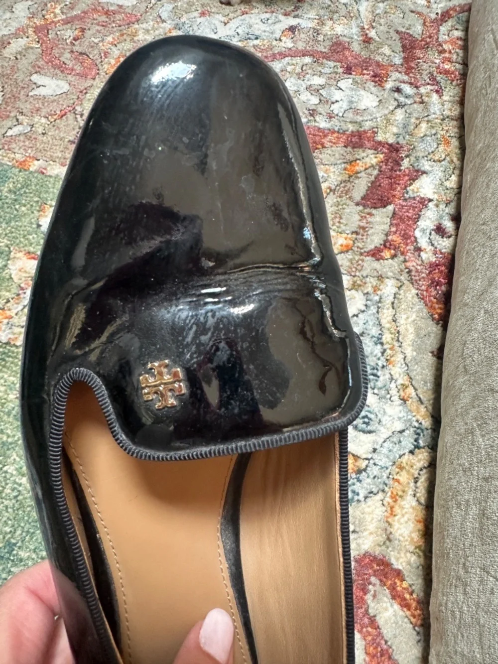 Tory Burch patent leather loafers